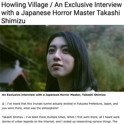 Howling Village / An Exclusive Interview with a Japanese Horror Master Takashi Shimizu